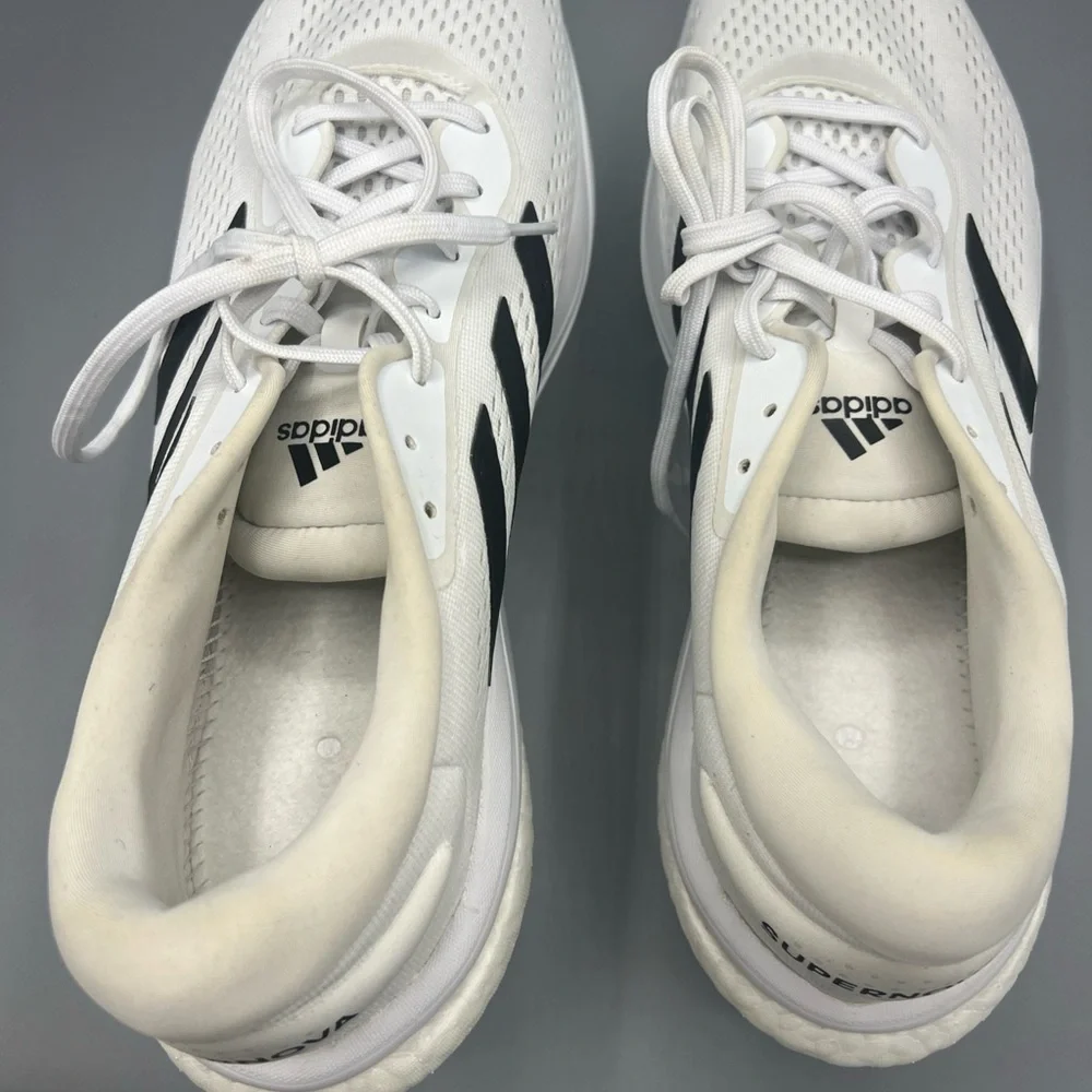 Adidas Shoes Mens Size 14 Supernova 2 White Black Mesh Low Top Running Sneaker - Picture 5 of 8